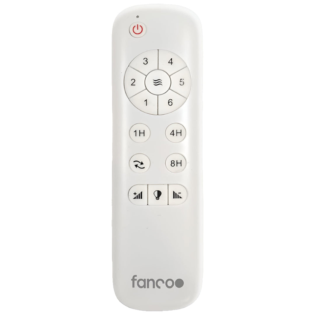 Fanco Flow 52" Low Profile DC Ceiling Fan with LED Light and Remote | White