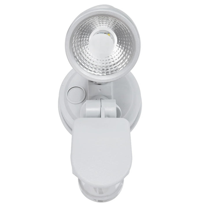 Telbix Illume Single Exterior Security Spotlight with Sensor | White