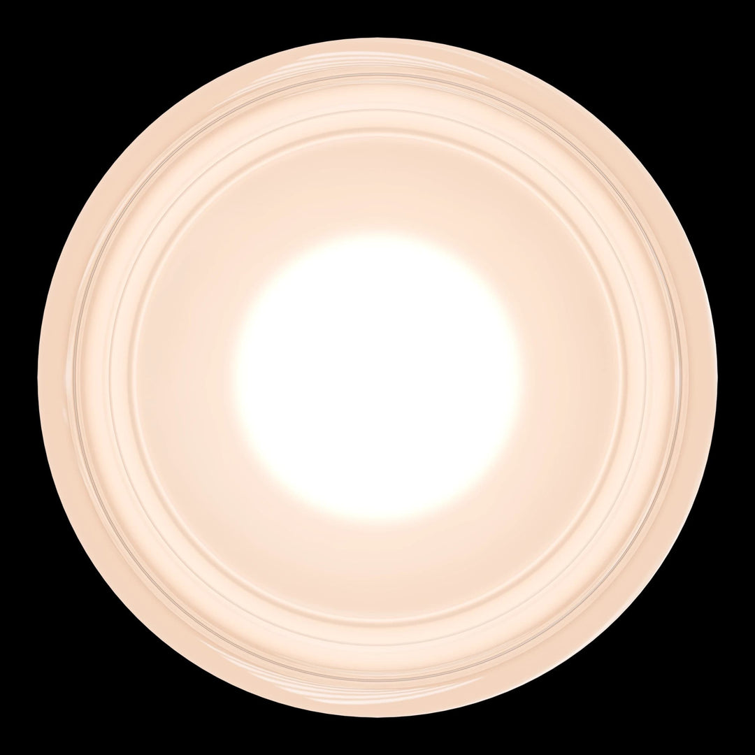 Calibo Gull Round Frosted Acrylic 3CCT LED Exterior Wall Light | Brass