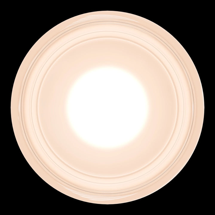 Calibo Gull Round Frosted Acrylic 3CCT LED Exterior Wall Light | Brass