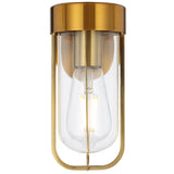 Telbix Fonseca Exterior Wall Light | Antique Gold