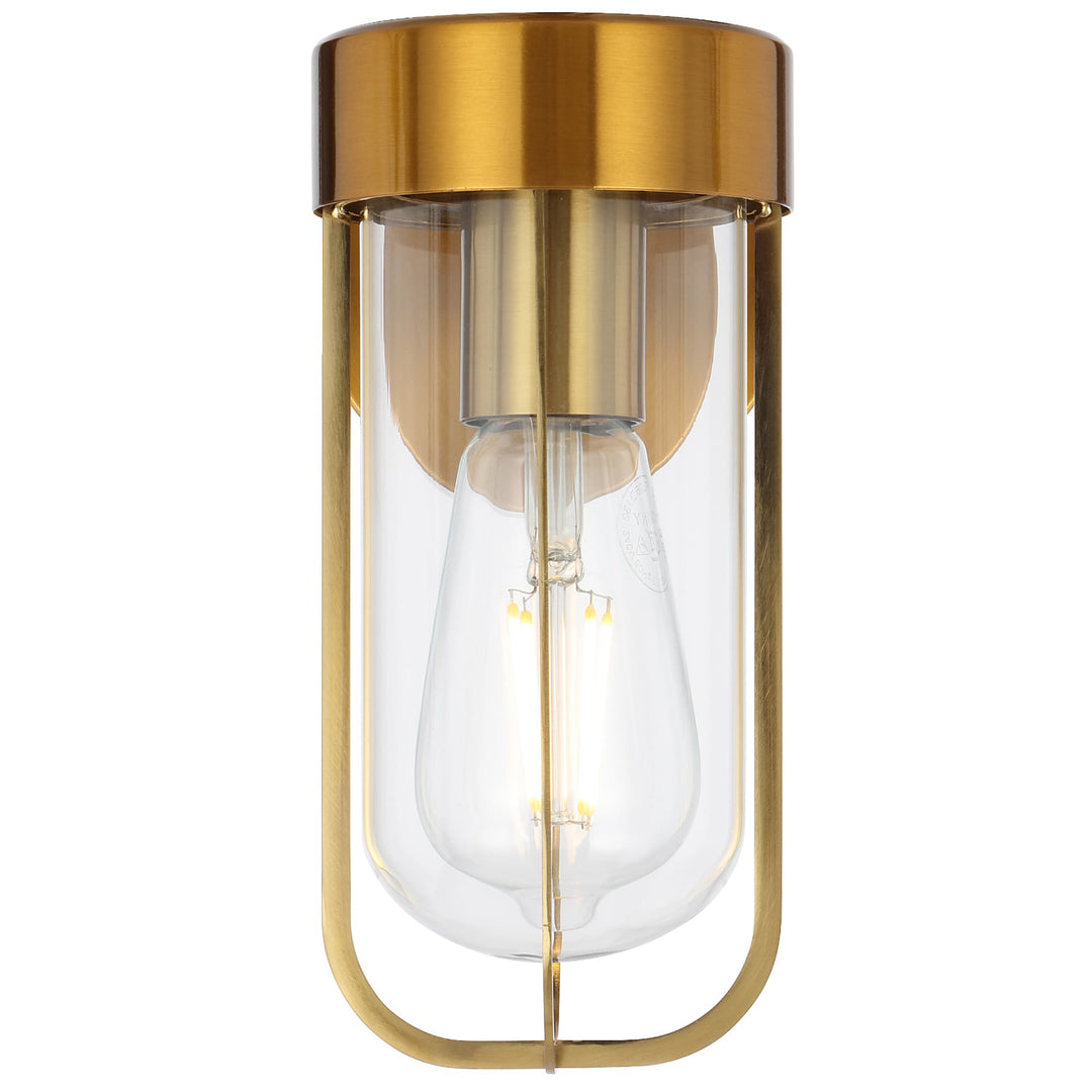 Telbix Fonseca Exterior Wall Light | Antique Gold