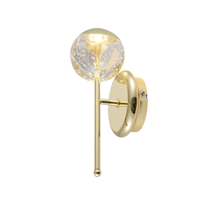 Telbix Segovia 1 Light LED Wall Light | Gold