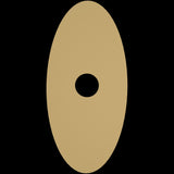 Calibo Crest 300mm Oval Back Plate Only | Brass