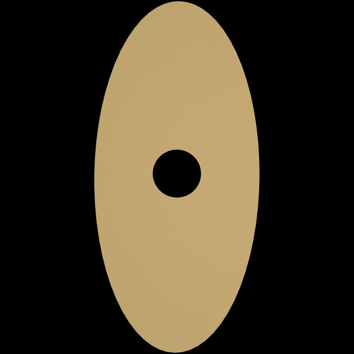 Calibo Crest 300mm Oval Back Plate Only | Brass