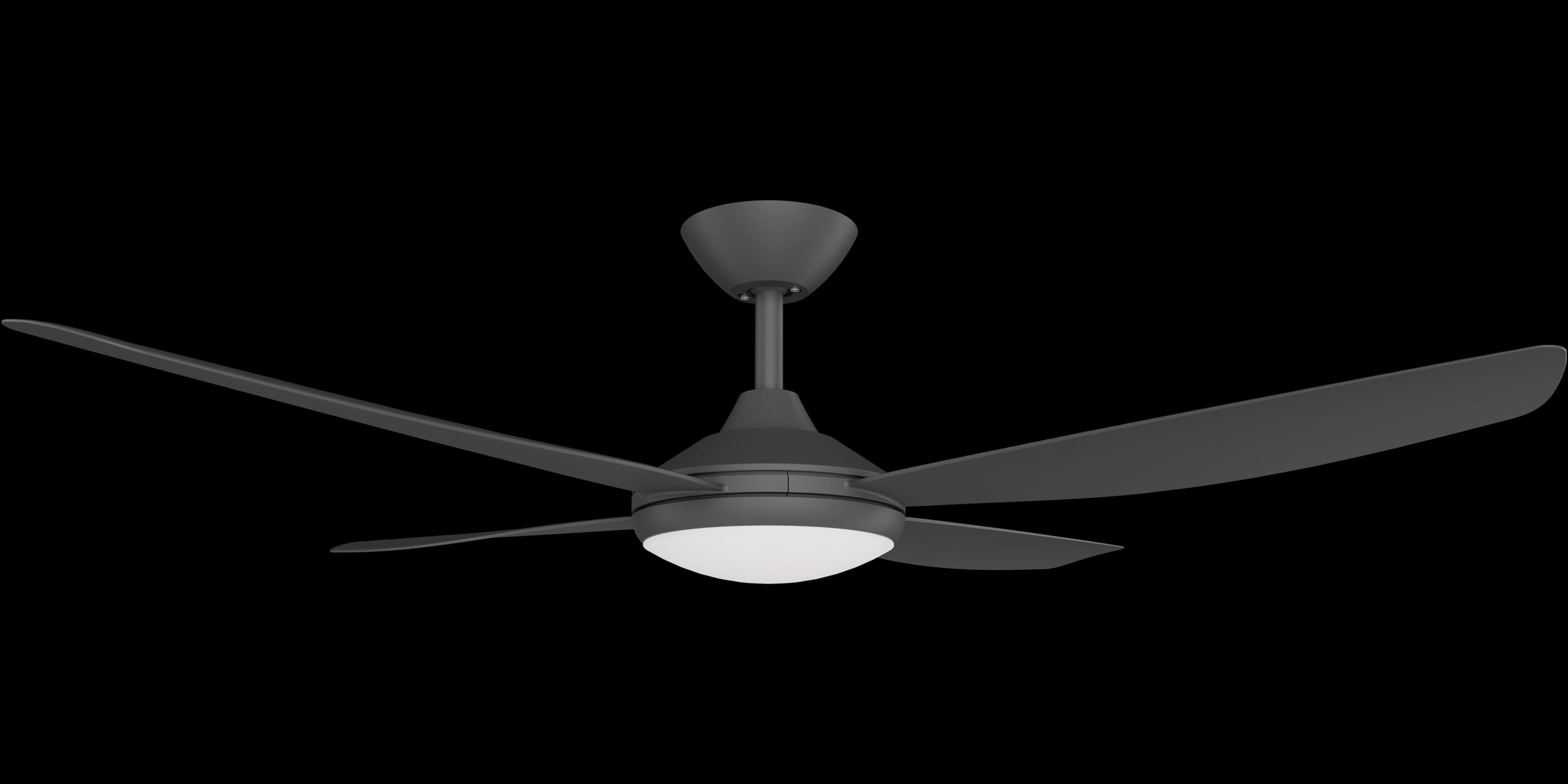 Calibo Vanga 52" DC Smart Ceiling Fan with LED Light and Remote Control | Black