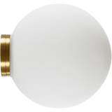 Calibo Crest Opal Glass 140mm Orb Wall Light | Brass