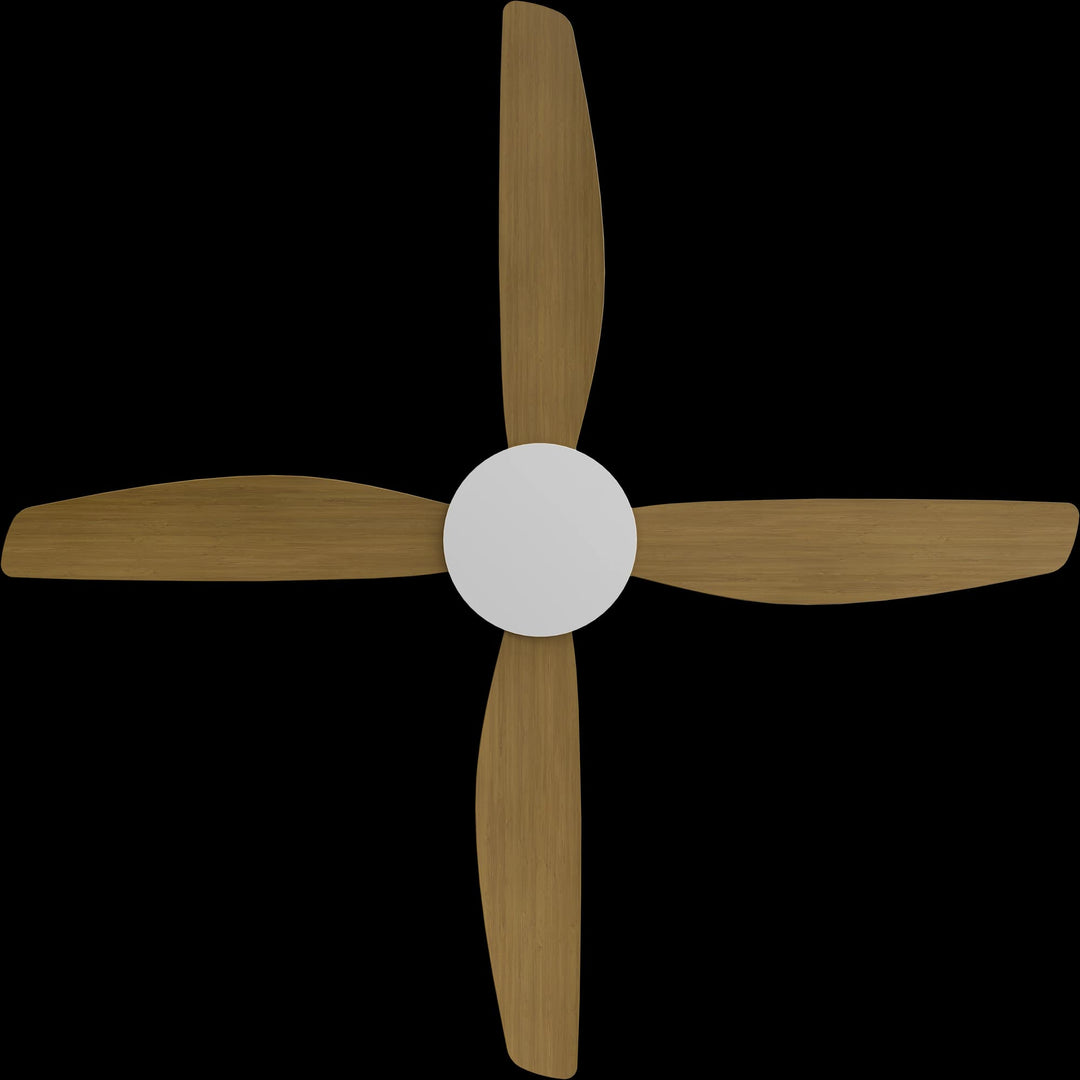 Calibo Vanga 56" DC Smart Ceiling Fan with Remote Control | White and Teak