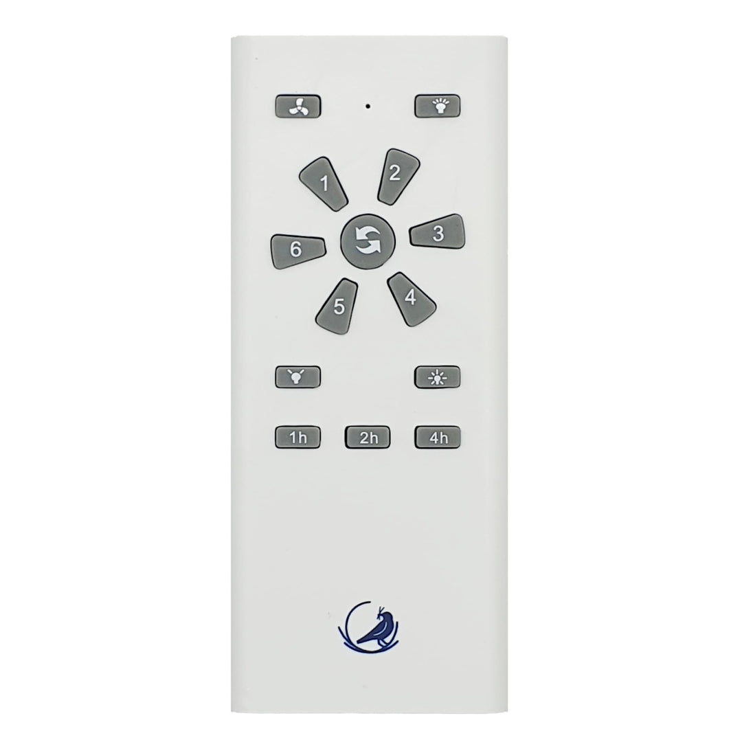 Calibo Storm 42" (1070mm) 5 Blade Indoor/Outdoor DC Ceiling Fan & Remote | White & Koa