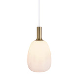 Nordlux Alton 23 Hand-Crafted Glass Oblong Pendant (E27) | White