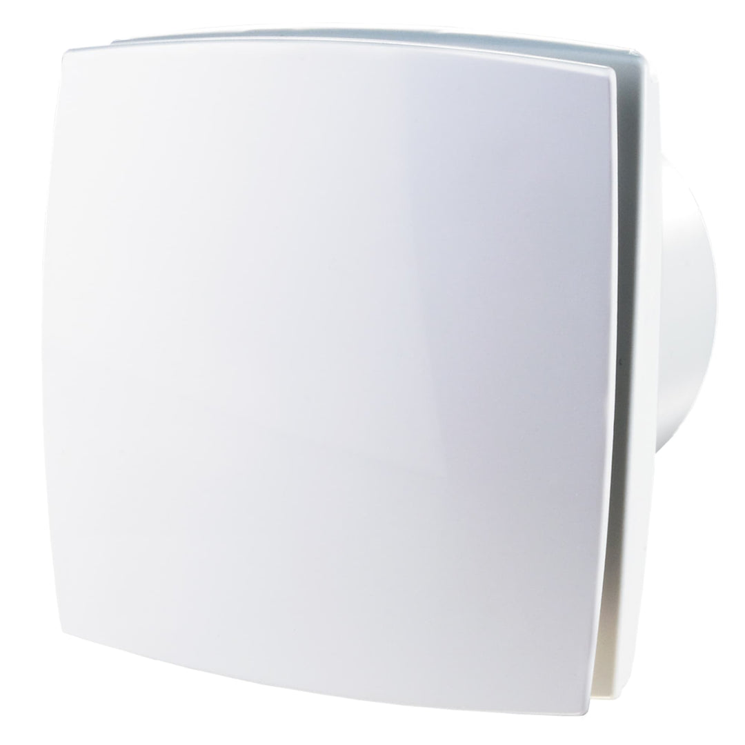 Fanco Chico White Minimalist Wall/Ceiling Exhaust Fan | 125mm