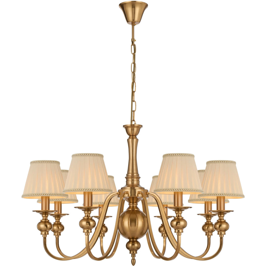 Telbix Siedel 8-Light Pendant with Shades | Copper