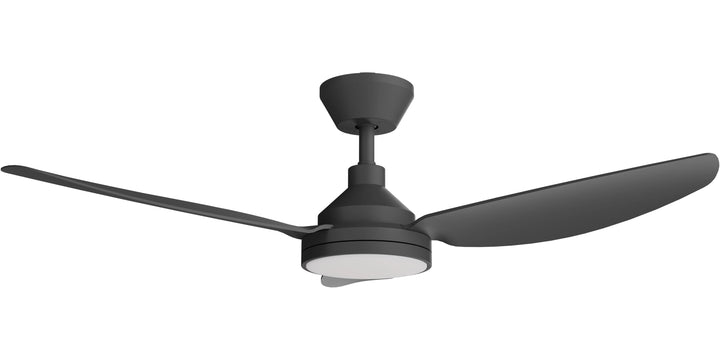 Calibo Sora 52" DC Ceiling Fan with LED Light, Wall Control and Remote | Black