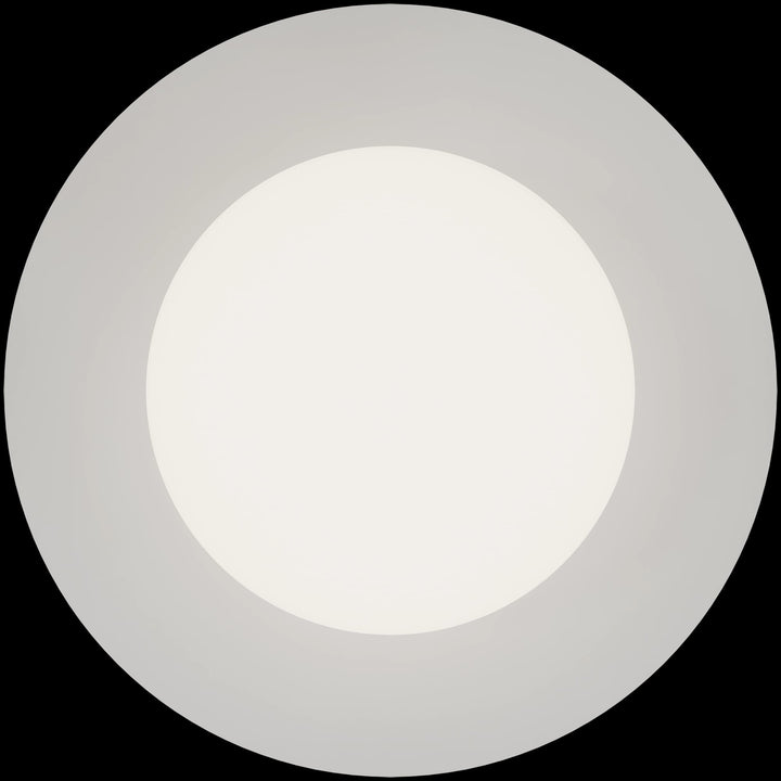 Calibo Crest Opal Glass 120mm Orb Wall Light Round Plate 200mm | White