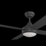 Calibo Kestrel 48" (1220mm) Indoor/Outdoor DC Ceiling Fan with 18W CCT LED Light & Remote | Black