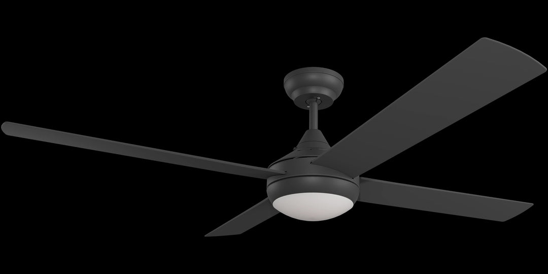 Calibo Kestrel 48" (1220mm) Indoor/Outdoor DC Ceiling Fan with 18W CCT LED Light & Remote | Black