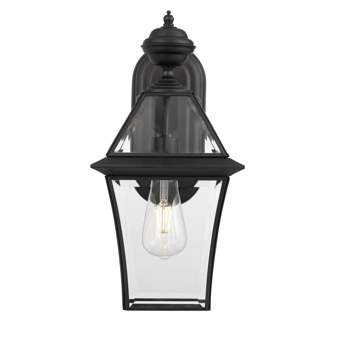 Telbix Rye 20 Traditional Solid Brass Exterior Wall Light (E27) | Black