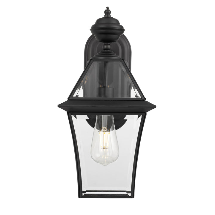 Telbix Rye 20 Traditional Solid Brass Exterior Wall Light (E27) | Black