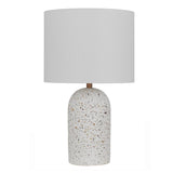 White Terrazzo Telbix Fevik Table Lamp (E27) | Medium