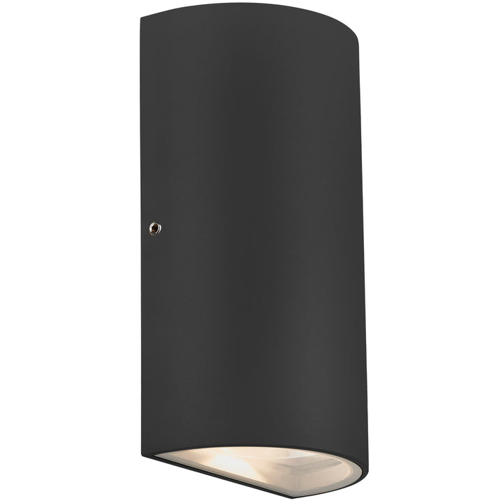 Nordlux Rold Round Up/Down Outdoor LED Wall Light | Black