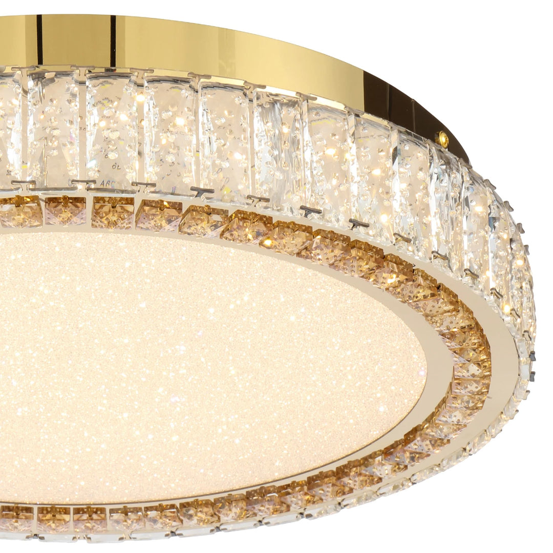 Telbix Lucent 400mm LED Oyster Light | Gold