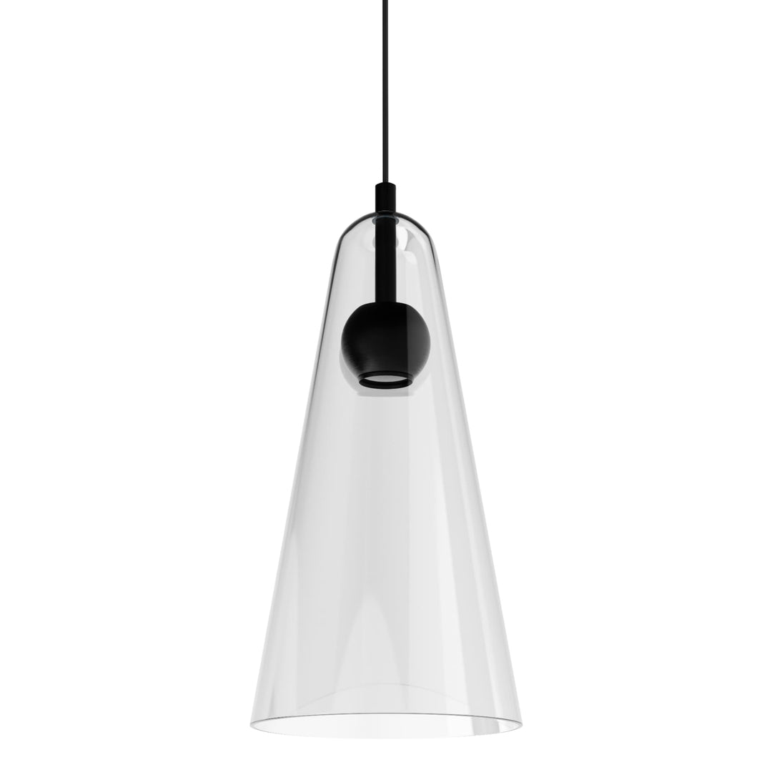 Calibo Skua Artisan Glass Tricolour LED Pendant | Black