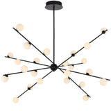 Telbix Captiva 24 Light LED Pendant | Black