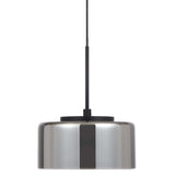 Telbix Cedro Smoked Round Glass Tricolour LED Pendant | 1 Light