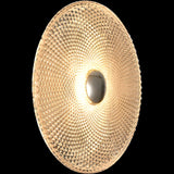 Calibo Bilby Crystalline 300mm Round LED Wall Light | Chrome
