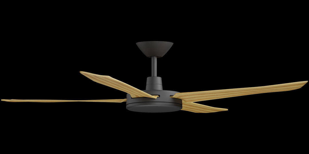 Calibo Enviro 60" (1530mm) DC Ceiling Fan with Remote | Black & Bamboo