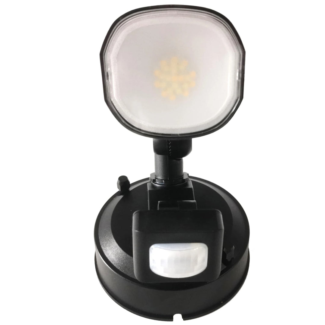 Telbix Clarion 10W LED CCT Single Head Spotlight with Sensor | Black