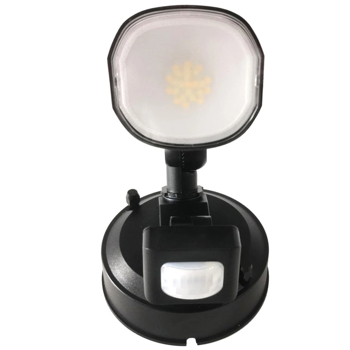 Telbix Clarion 10W LED CCT Single Head Spotlight with Sensor | Black