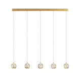 Telbix Segovia 5 Light LED Bar Pendant | Gold