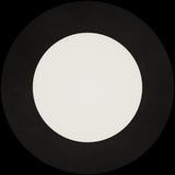 Calibo Crest Opal Glass 120mm Orb Wall Light Round Plate 200mm | Black