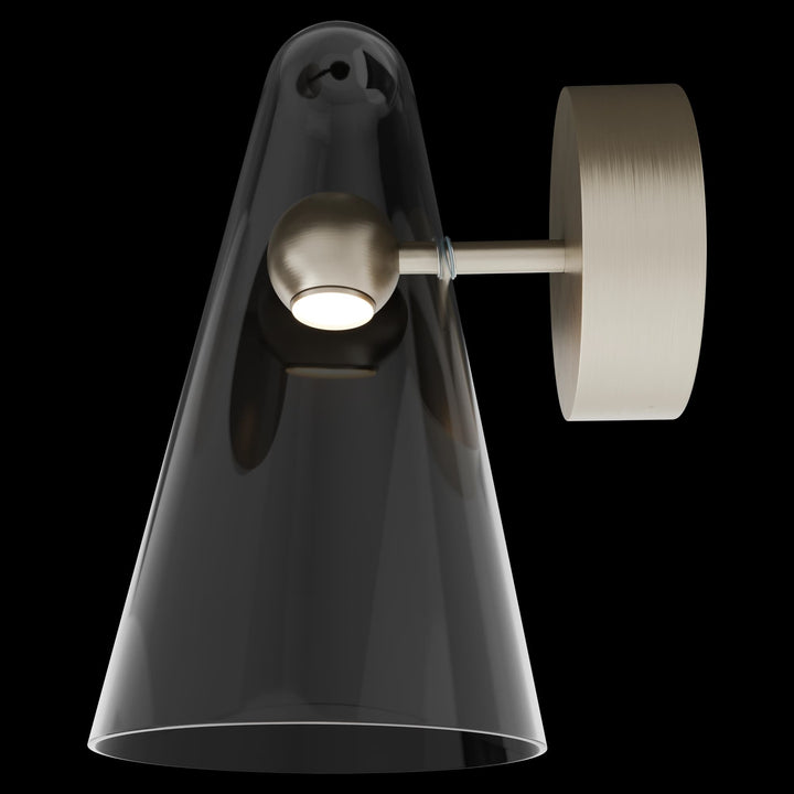 Calibo Skua Artisan Glass Tricolour LED Wall Light | Brushed Nickel