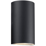 Nordlux Rold Round Up/Down Outdoor LED Wall Light | Black