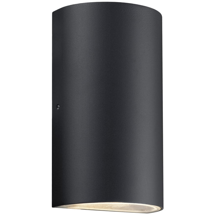 Nordlux Rold Round Up/Down Outdoor LED Wall Light | Black