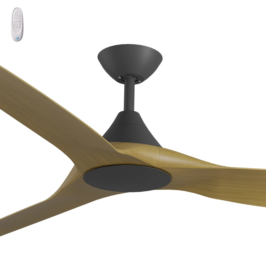 Calibo Smart CloudFan 60" (1520mm) ABS Energy Efficient DC Ceiling Fan and Remote | Black & Teak