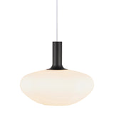 Nordlux Alton 35 Hand-Crafted Glass Ellipse Pendant (E27) | White