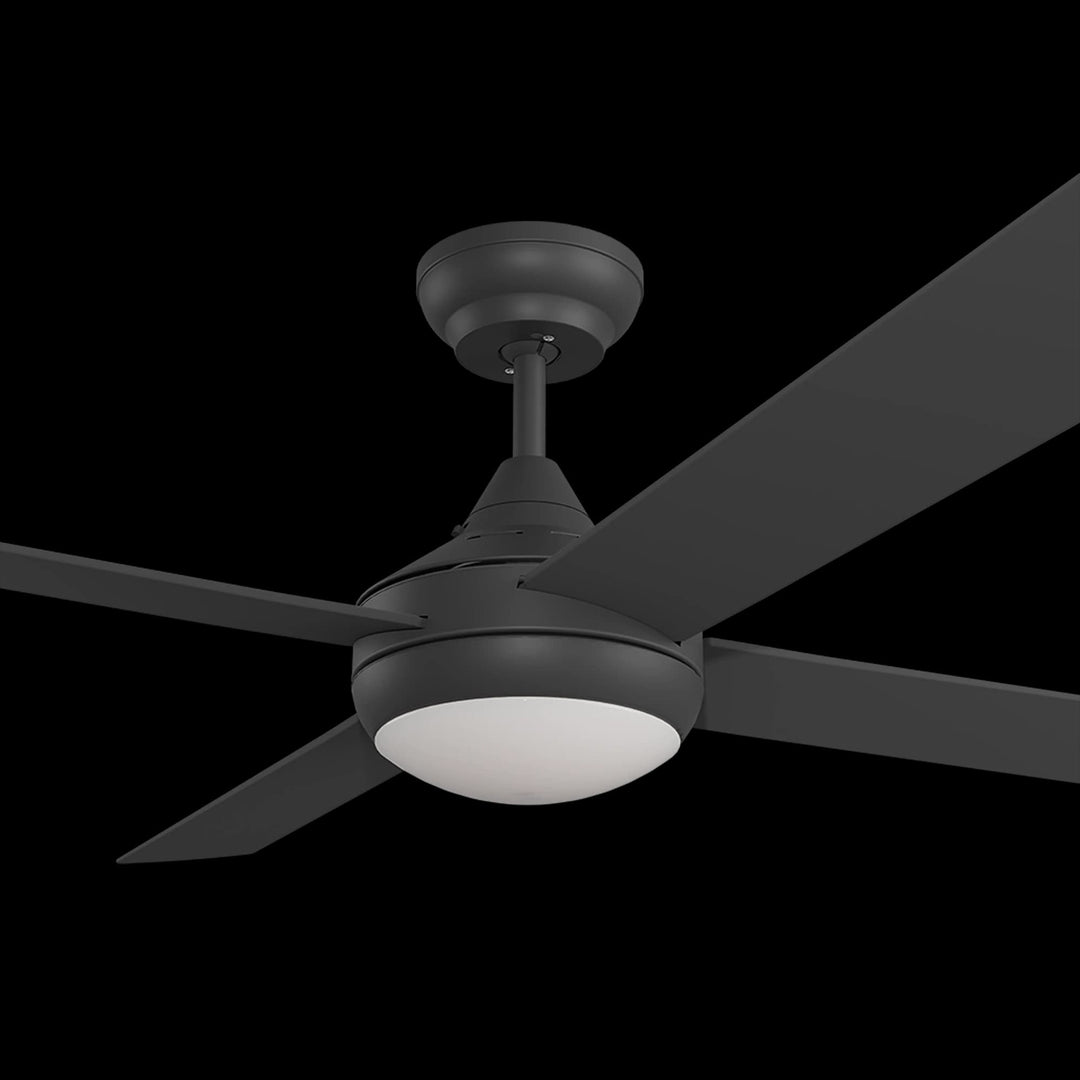 Calibo Heron 48" (1220mm) Indoor/Outdoor Ceiling Fan With 18W CCT LED Light | Black