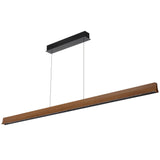 Telbix 1 Light Lucid LED Pendant Light | Wood