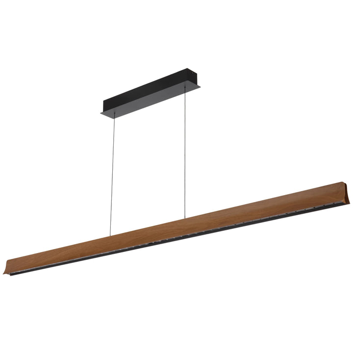 Telbix 1 Light Lucid LED Pendant Light | Wood