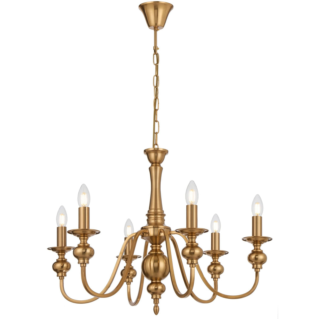 Telbix Siedel 6-Light Pendant | Copper