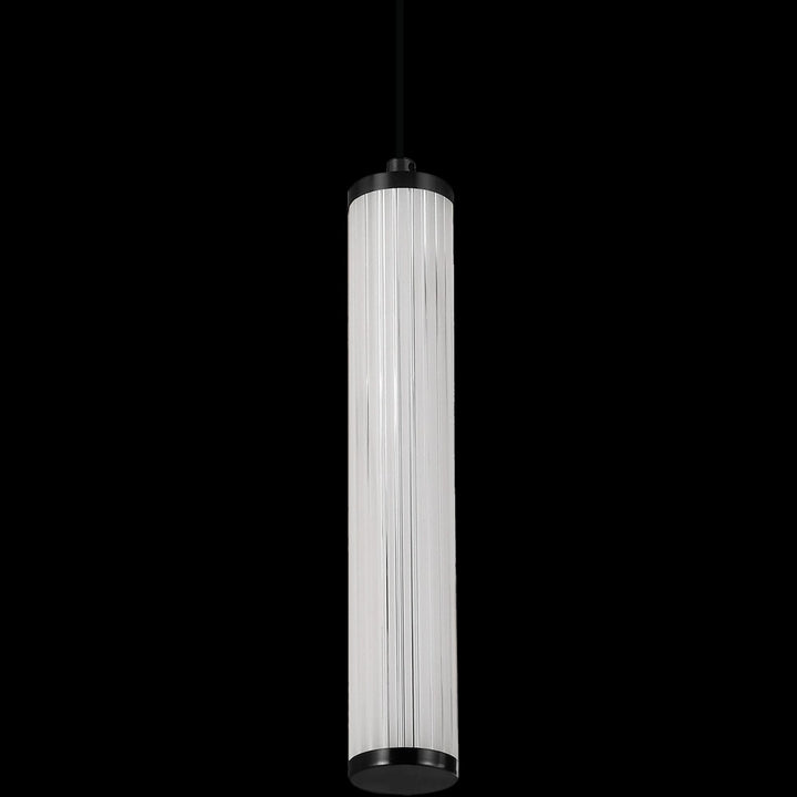 Calibo Charm Modern Fluted 1 Light Pendant | Black