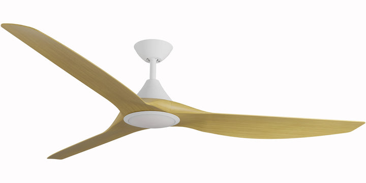 Calibo Smart CloudFan 72" (1830mm) ABS DC Ceiling Fan with 20W CCT LED Light and Remote | White & Bamboo