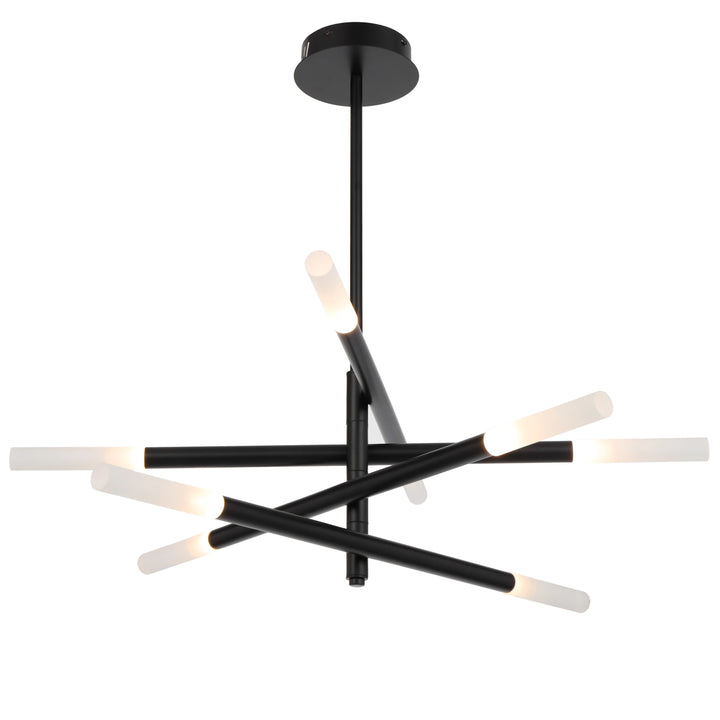 Telbix Pinta 8 Light LED Pendant Light | Black