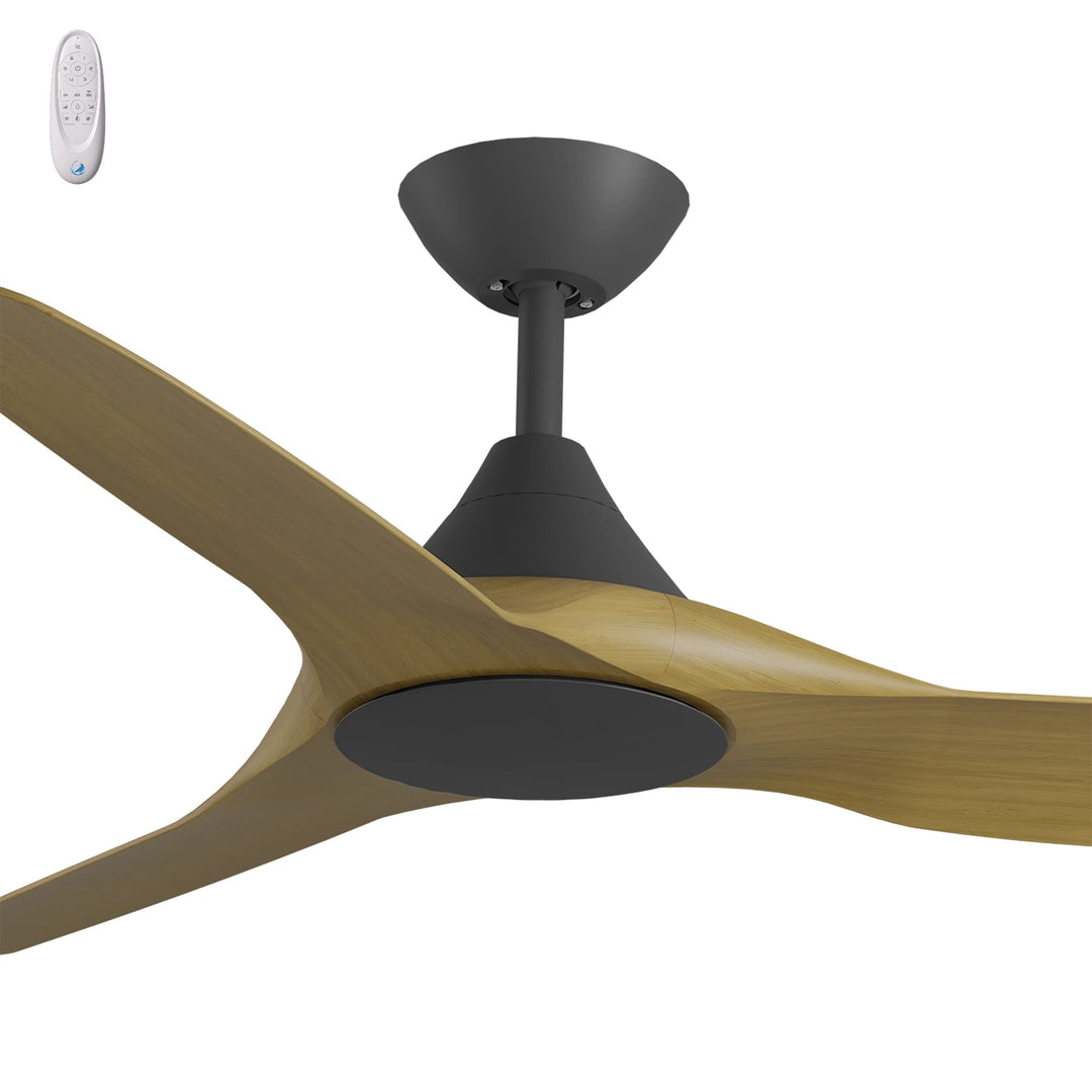 Calibo Smart CloudFan 52" (1300mm) ABS Energy Efficient DC Ceiling Fan and Remote | Black & Teak