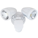 Telbix Illume Twin Exterior LED Spotlight with Sensor | White