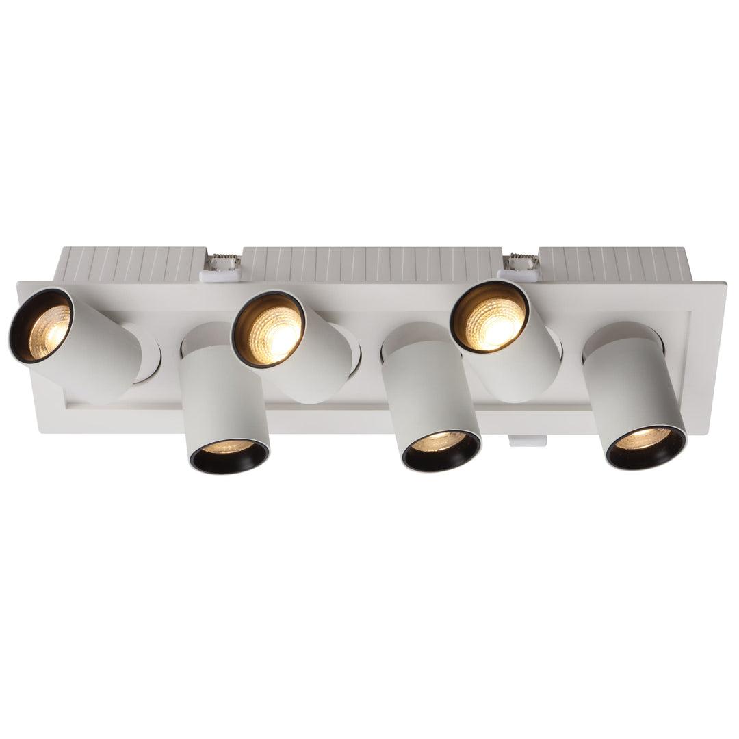 Telbix Tilda 6-Light LED Ceiling Spotlight with Adjustable Cylindrical Heads | White