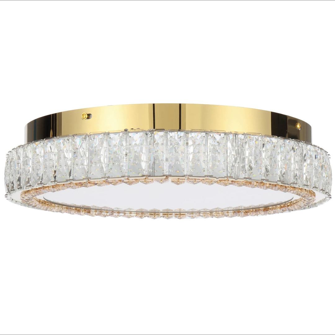 Telbix Lucent 400mm LED Oyster Light | Gold